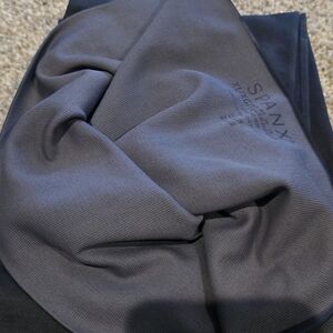 SPANX Blue Camo And Black Leggings Both Are Size XL